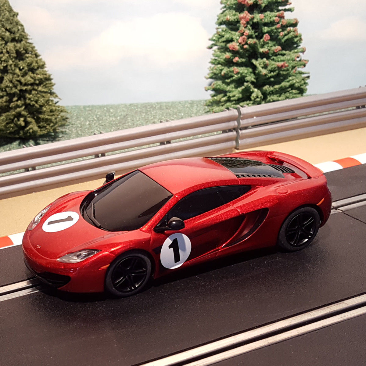 Scalextric 1:32 Car - Metallic Red McLaren MP4-12C #1 #E