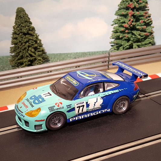 Scalextric 1:32 Car - C2274 Porsche 911 GT3R #77 John Guest Paragon *LIGHTS* #J
