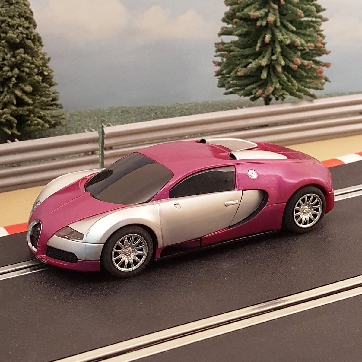 Juego de pistas Scalextric Sport 1:32 - Diseño con coches Bugatti Veyron #AS1 
