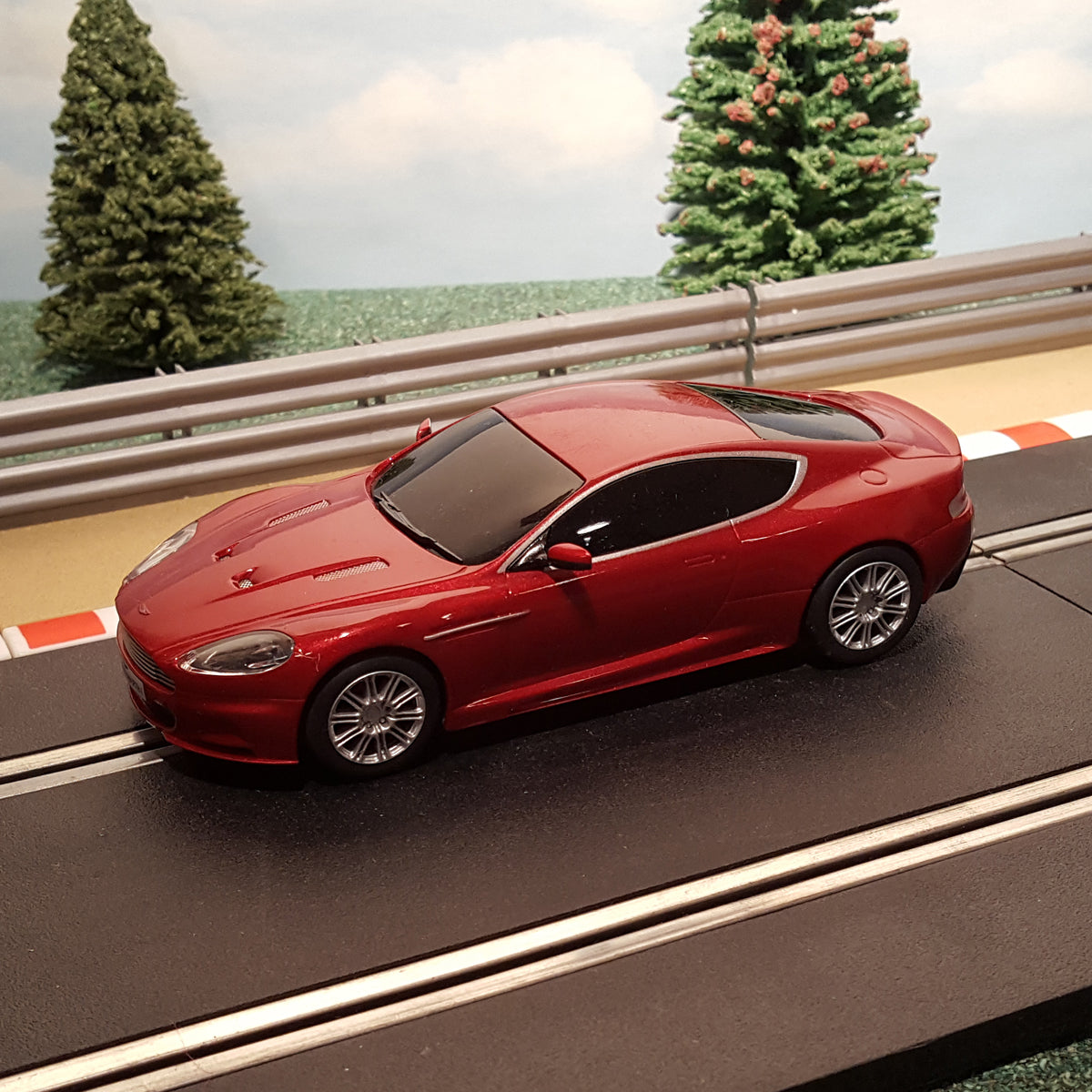Scalextric 1:32 Car - Burgundy Red Aston Martin DBS #A