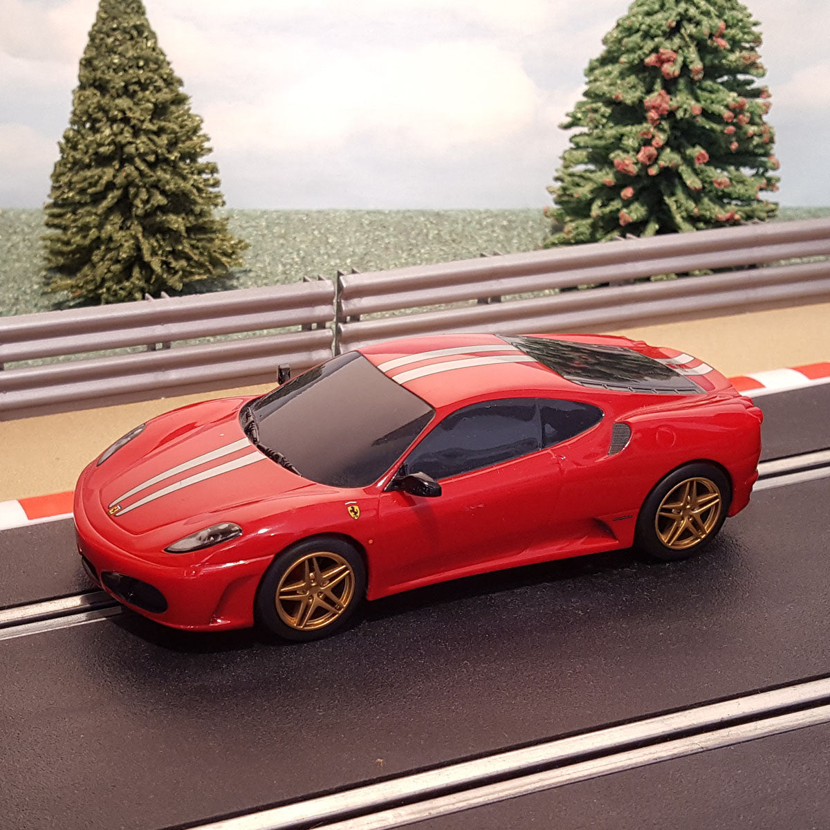 Scalextric 1:32 Car - C3039 Red & 2 Silver Stripes Ferrari F430