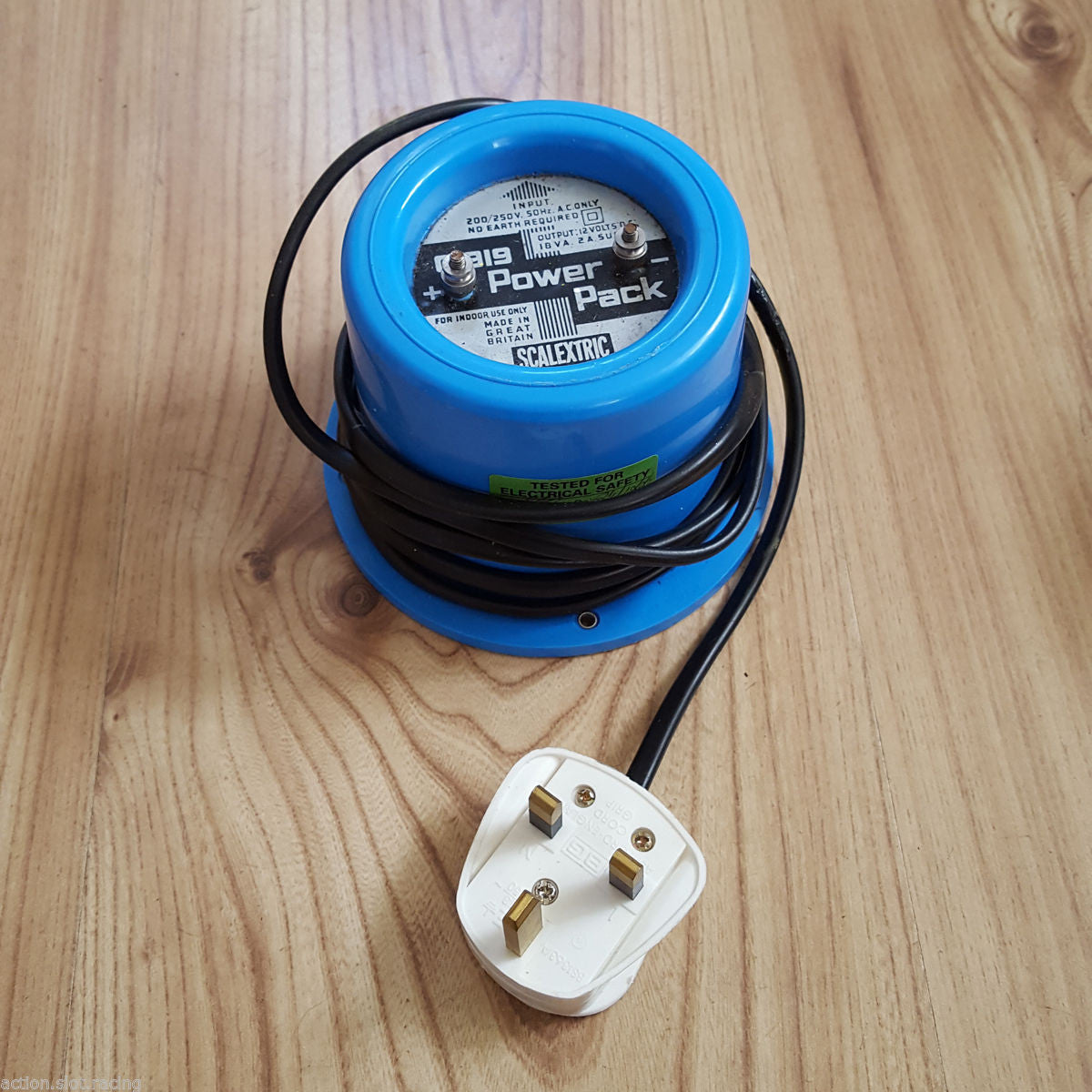 Scalextric Classic Power Pack Supply C919 Transformer - Blue Round Type 12V