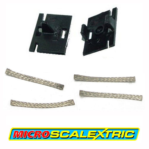 MICRO SCALEXTRIC 1:64 Spares - Guide Blade Plates & Pick-up Braids Brushes W1573 - Action Slot Racing