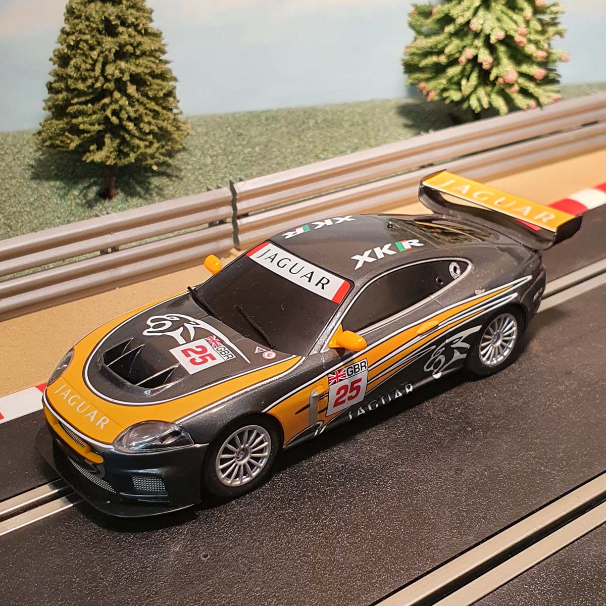 Scalextric 1:32 Car - C3081 Orange & Black Jaguar XKR GT3 #25