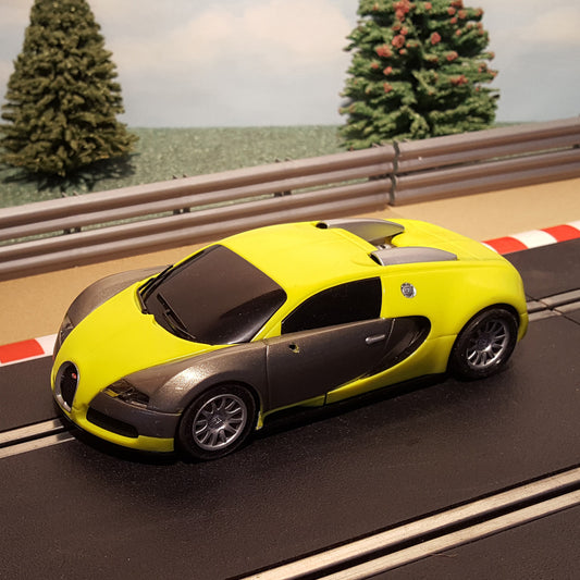Scalextric 1:32 Car - Yellow Bugatti Veyron #M